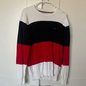 Tommy Hilfiger Men's Crewneck Sweater - Red, Black, White